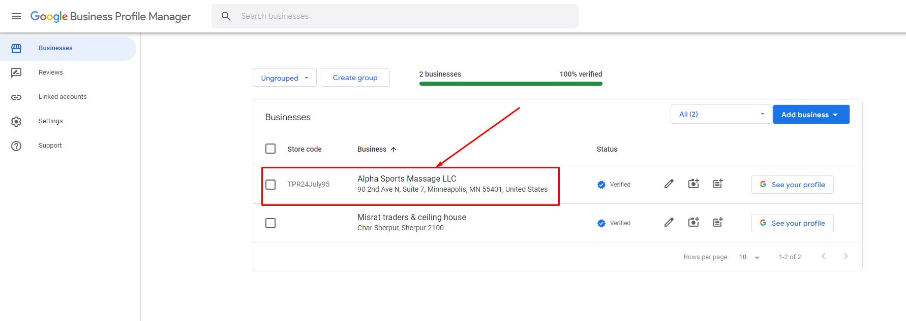 add user to google my business 