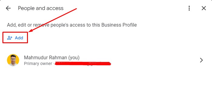 add user to google my business 
